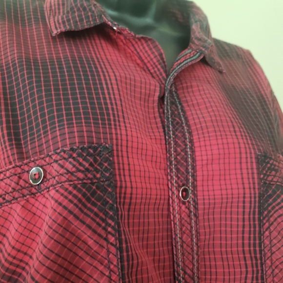 INC International Concept Women's Plaid Button Down Long Sleeve Shirt XL - Picture 6 of 9